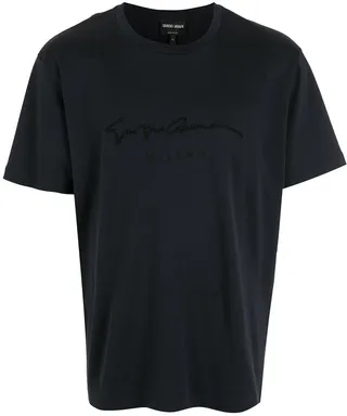 embroidered-logo T-shirt