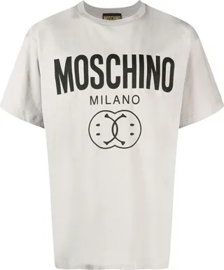 logo-print organic-cotton T-shirt