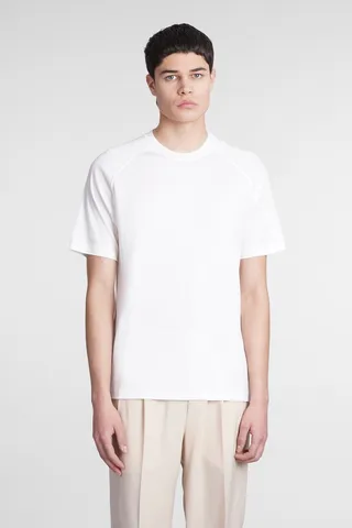 T-shirt In White Wool