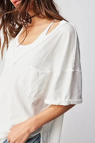 Keep Me V-Neck Tee by We The Free at Free People