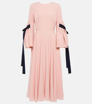 Pleaded midi dress