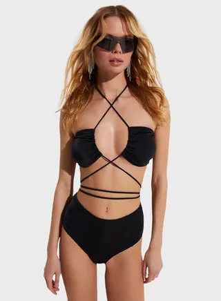 Tie Detailed Bikini Top
