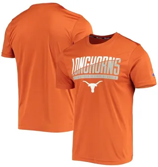 Men's Champion Texas Orange Texas Longhorns Wordmark Slash T-shirt