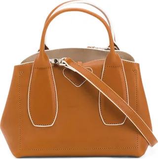Made In France Leather Roseau Large Satchel With Detachable Strap