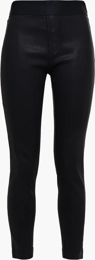 Dellah coated high-rise skinny jeans