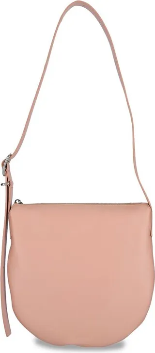 Jil Sander Oval Zip-Up Crossbody Bag
