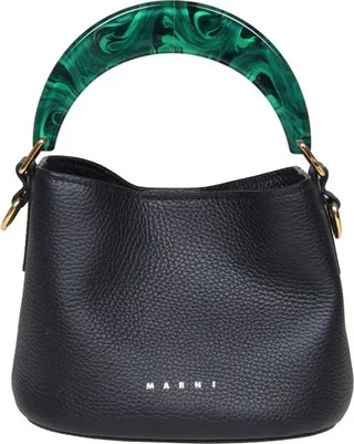Marni Logo-Printed Handle Detailed Tote Bag