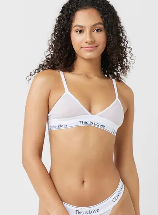 Strappy Logo Band Unlined Bralette