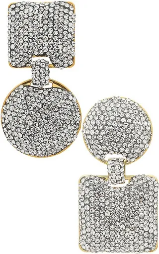 Pave Mixed Shape Earrings
