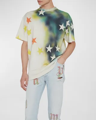Men's Sprayed Stars Vintage T-Shirt