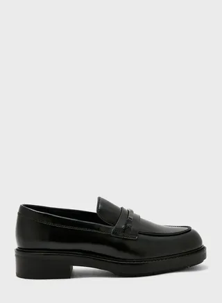 Rubber Sole Loafer Sneakers
