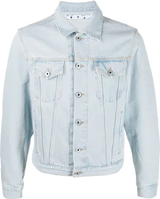 x Sal Barbier Arrows motif denim jacket