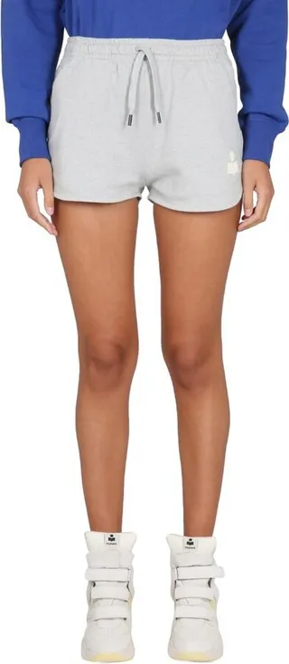 Isabel Marant Étoile Logo Printed Drawstring Track Shorts