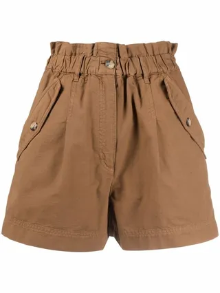 Elasticated-Waist Shorts