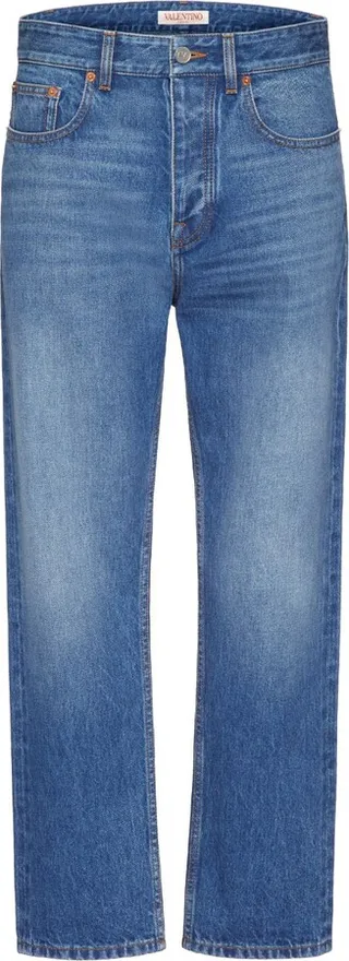 Cropped Faded Jeans