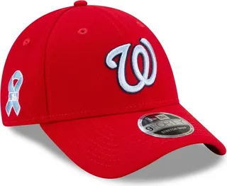Men's Red Washington Nationals 2021 Father's Day 9FORTY Adjustable Hat