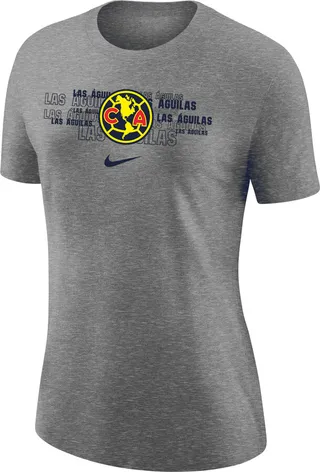 Nike Women's Club America Varsity T-Shirt in Grey
