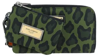 Dolce & Gabbana Logo Plaque Leopard Print Two-Piece Pouch