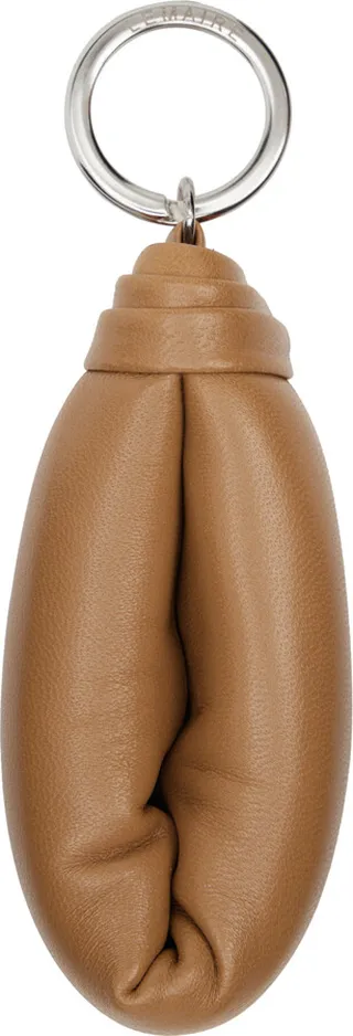 LEMAIRE Brown Wadded Keychain