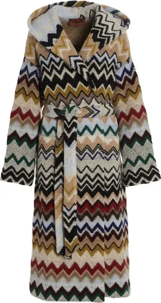 'zig Zag' Hooded Coat