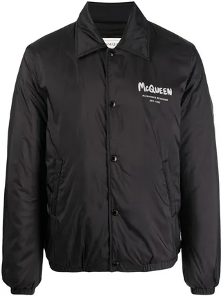 Logo-Print Bomber Jacket