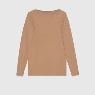Cashmere rib stitch top