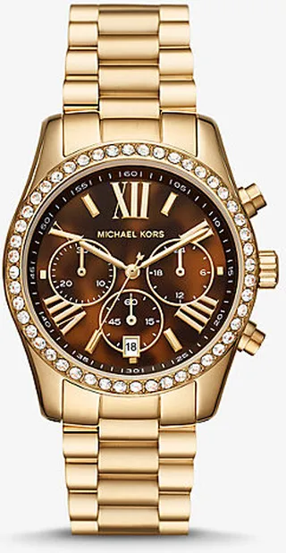 Lexington Pavé Gold-Tone Watch