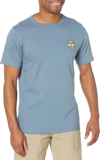 Mountain Hardwear Kea Earth Short Sleeve Tee (Light Zinc) Men's Clothing