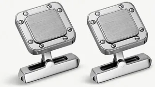 Mens Santos de Sterling Silver Cufflinks