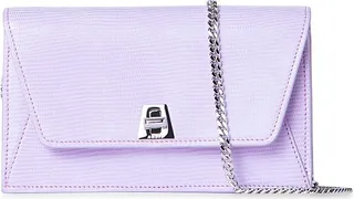 Anouk Embossed Leather Envelope Crossbody Bag