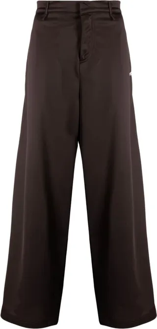 Satin Wide-Leg Trousers