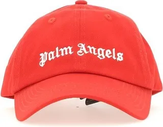 Palm Angels Logo Embroidered Baseball Cap