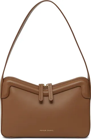 M Frame Leather Baguette Shoulder Bag