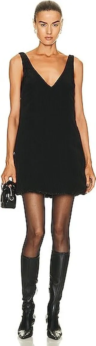 KHAITE Branna Dress in Black