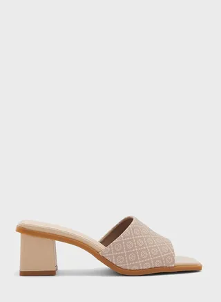 Single Strap Low Heel Sandals