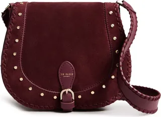 Karlin Elevated Suede Studded Crossbody Bag