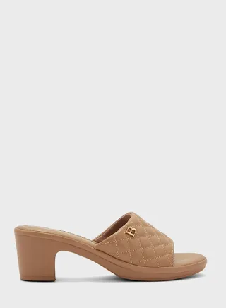 One Strap Low Heel Sandals