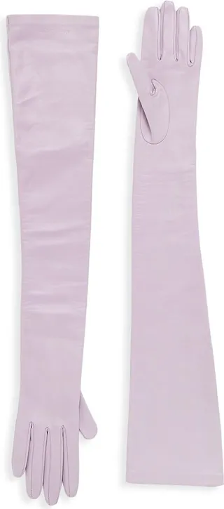Long Leather Gloves