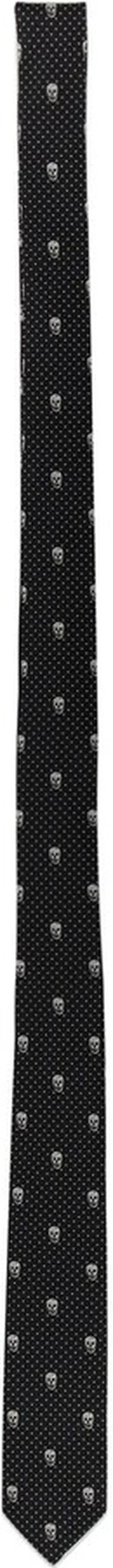 Polka Dots And Skull Tie