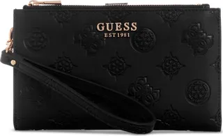 Guess Laurel Double Zip Debossed Peony Monogram Organizer