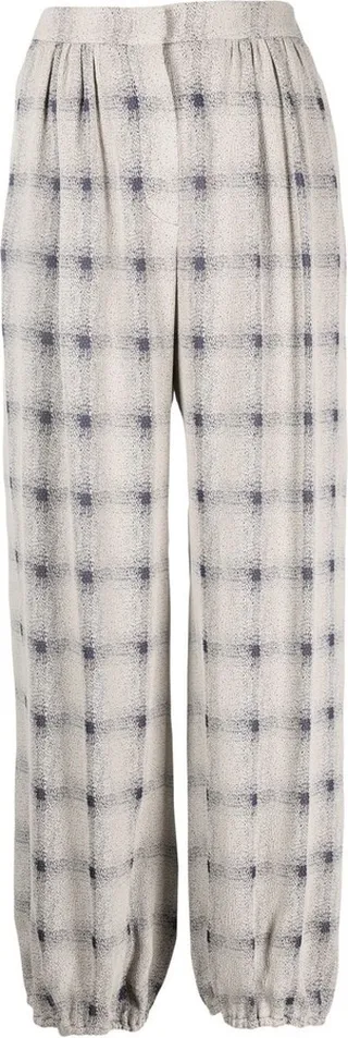 EMPORIO ARMANI- Checked Trousers
