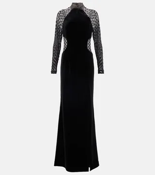 Onyx velvet gown