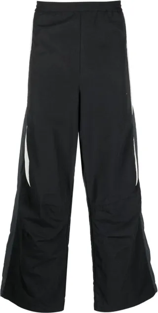Panelled Straight-Leg Trousers.