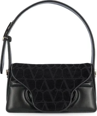 Valentino Le Grand Deuxième Logo Plaque Shoulder Bag