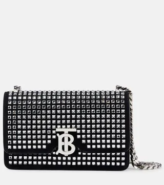 TB Mini leather shoulder bag