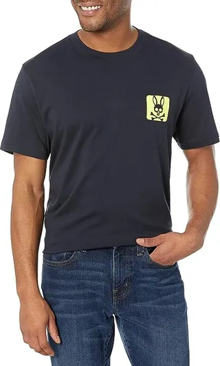 Psycho Bunny Lloyds Graphic Tee (Navy) Men's T Shirt