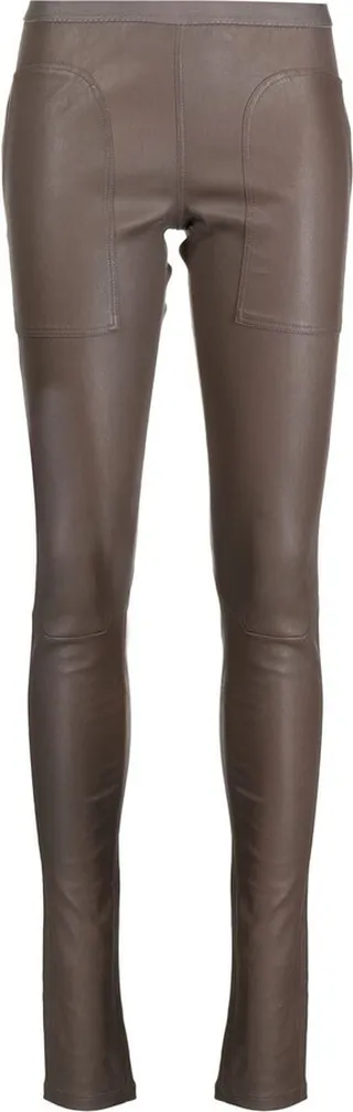Skinny-Cut Leather Trousers