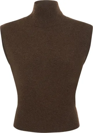 Arco cashmere turtleneck tank top