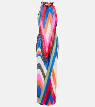 Printed maxi dress