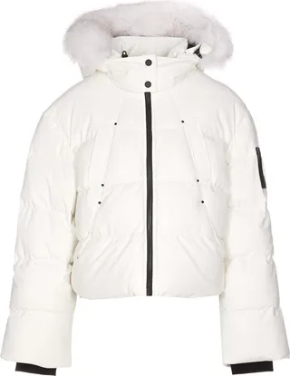 Moose Knuckles Logo Patch Padded Hood Jacket